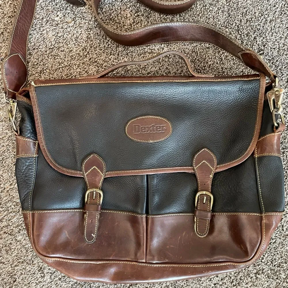 Dexter Leather Messenger Bag